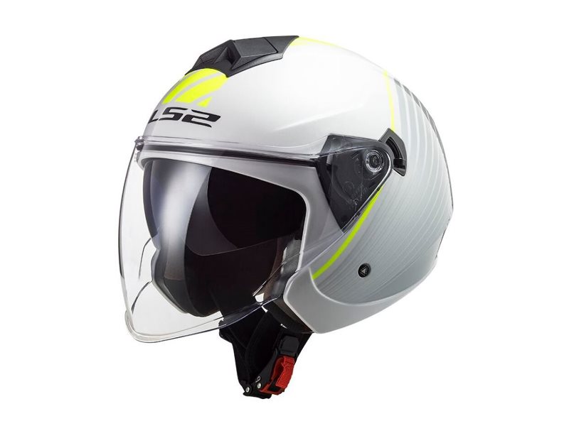 CASCO LS2 TWISTER II LUNA WHITE SILVER