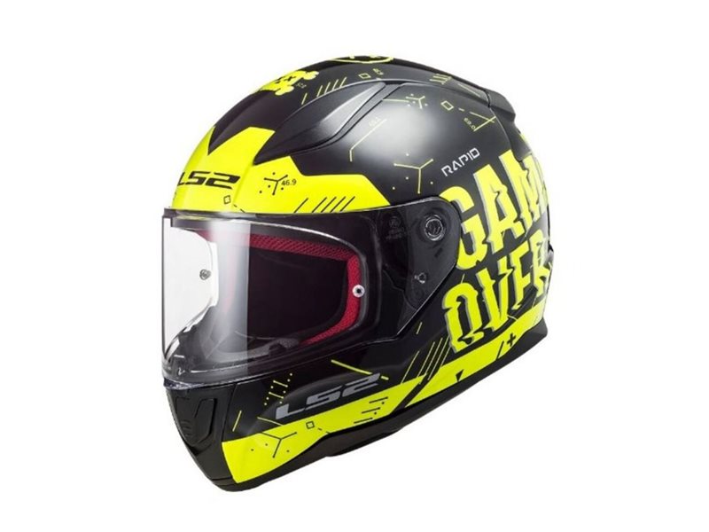 CASCO LS2 RAPID PLAYER HI-VIS YELLOW BLACK